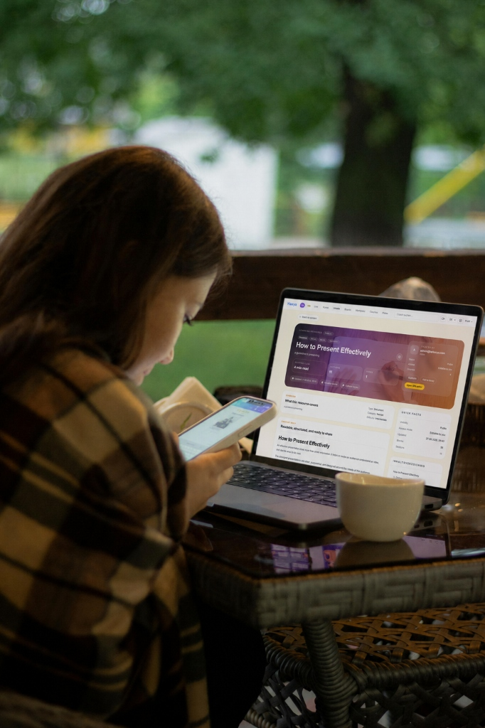 Content management workspace for courses and community